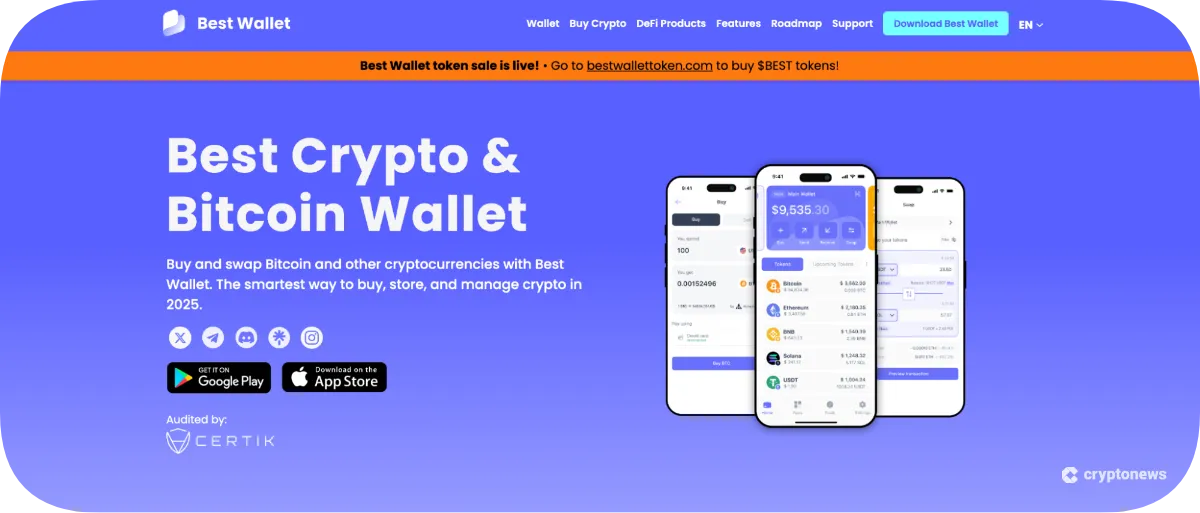 best wallet homepage