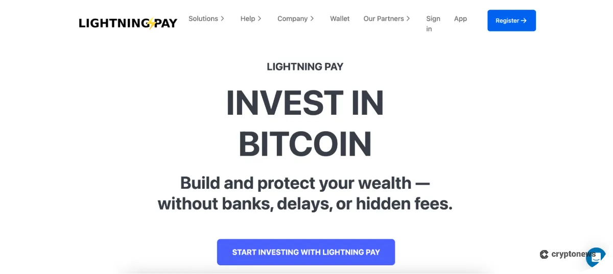 Lightning Pay homepage
