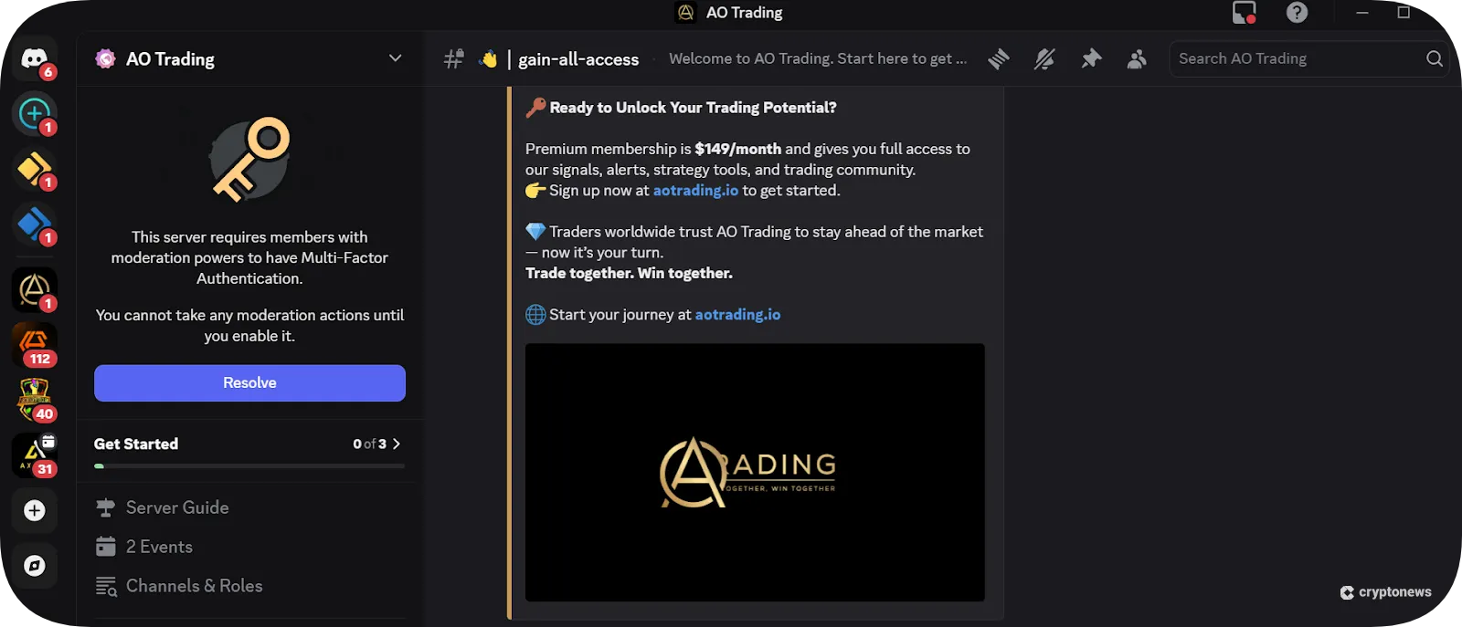AO trading