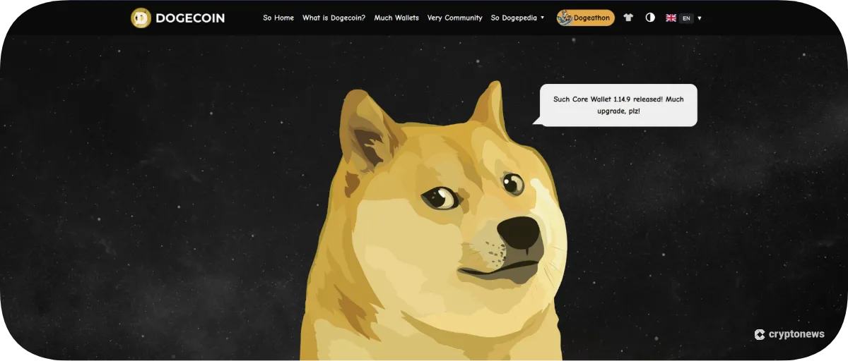 Dogecoin website