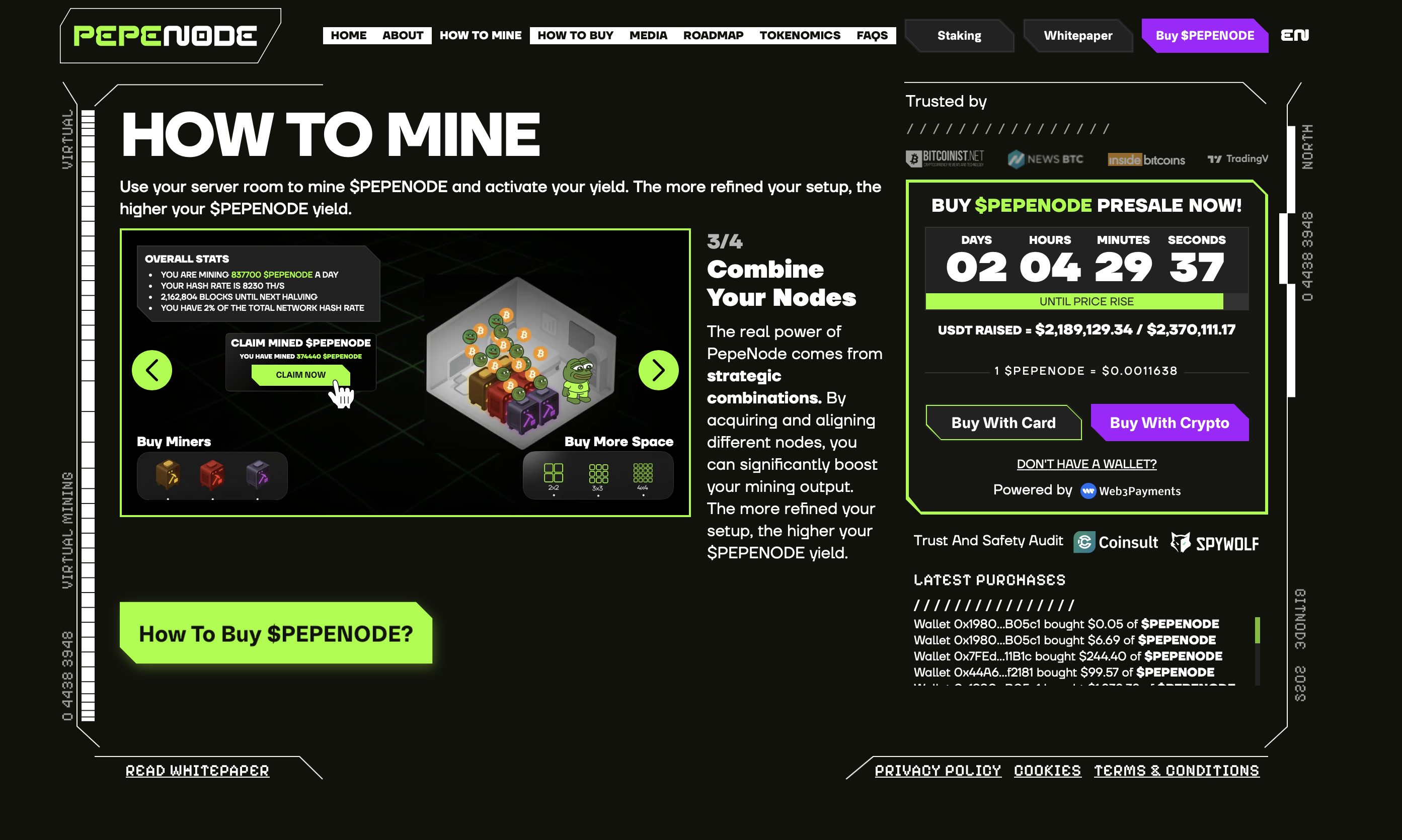 PEPENODE website - best altcoin coin to buy.