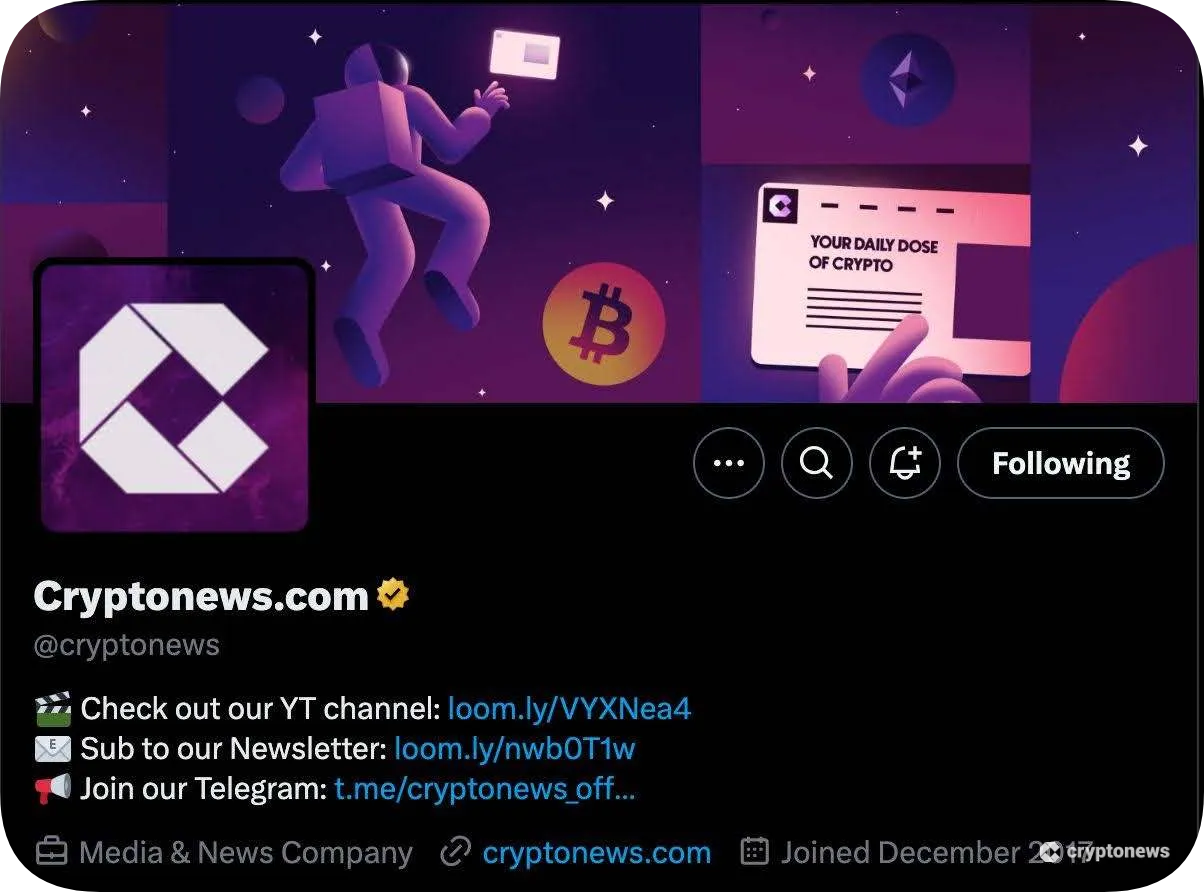 cryptonews.com x account