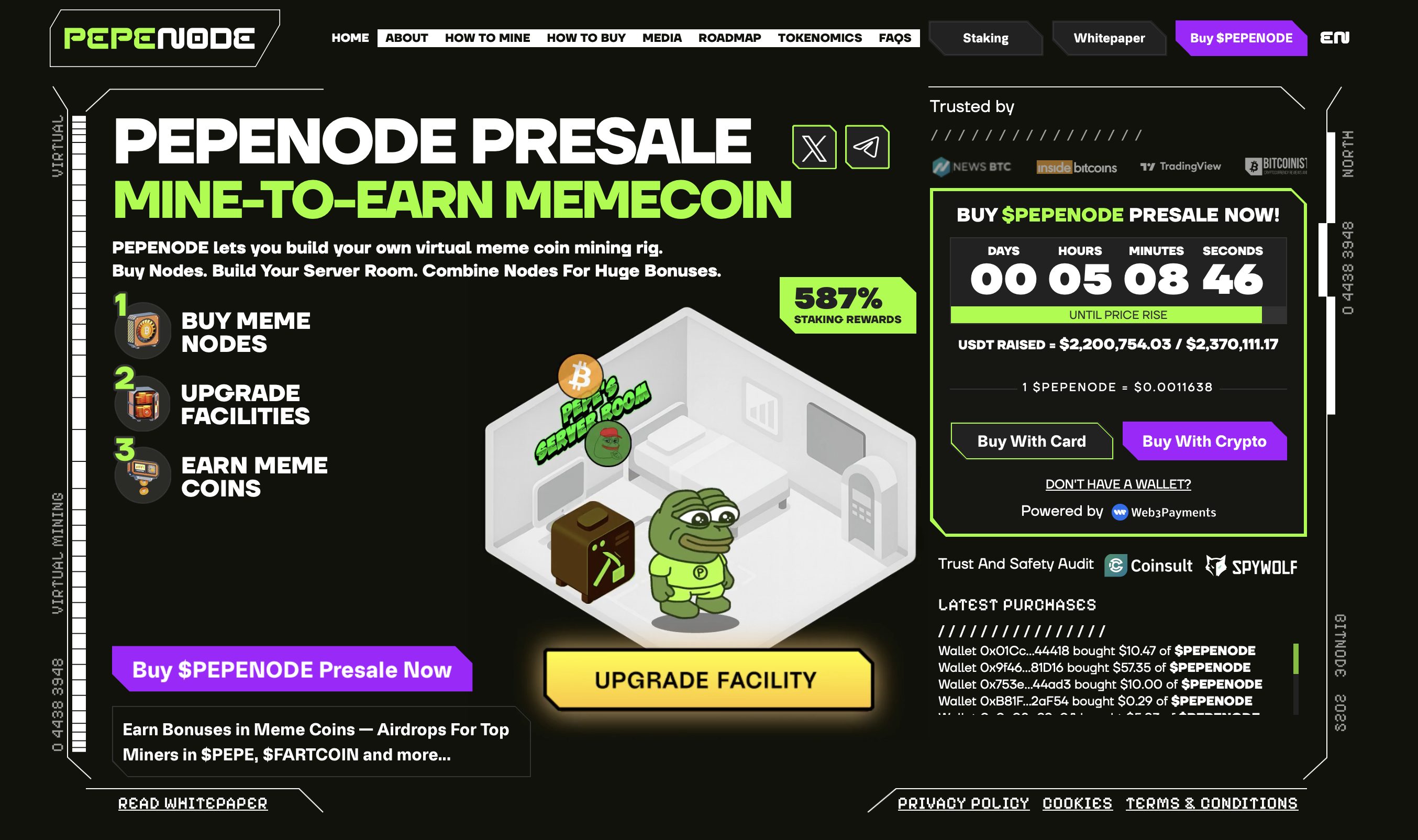 PEPENODE website - best altcoin to buy.