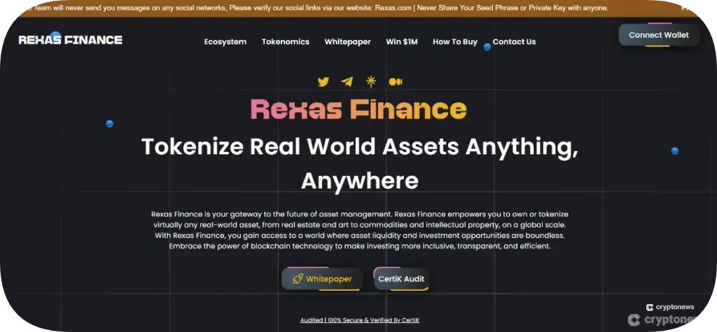 rexas finance homepage