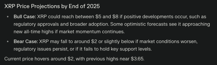 perplexity ai predicts xrp