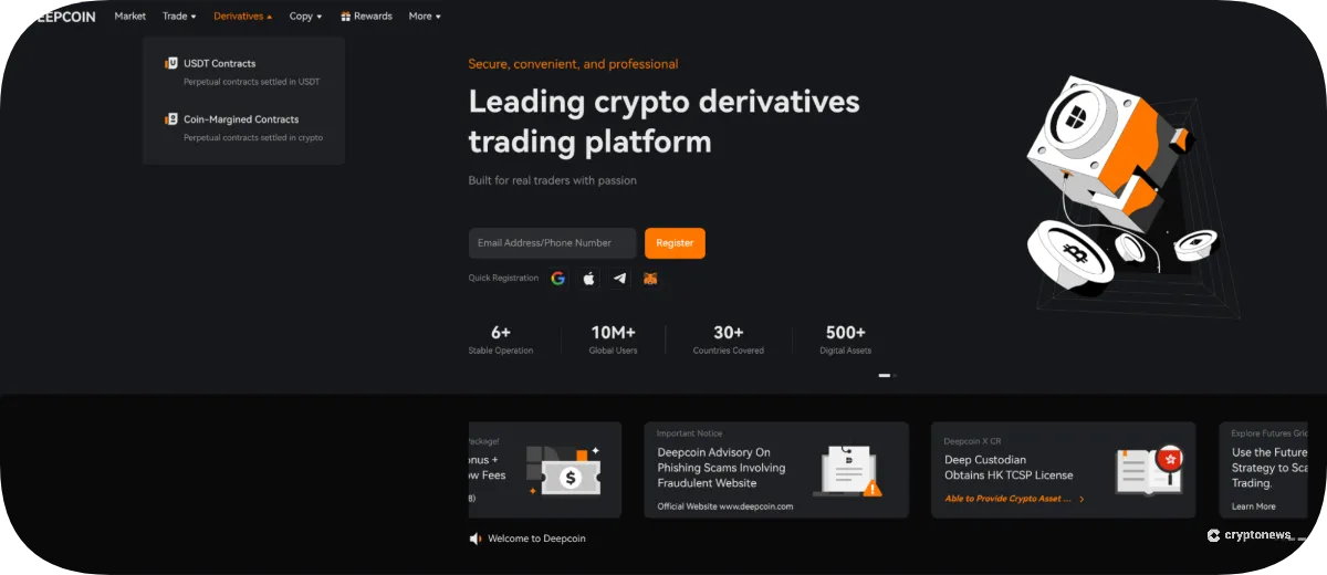 Deepcoin Derivatives Trading
