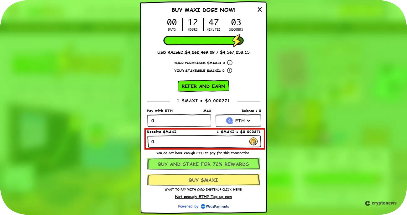 choose amount to invest