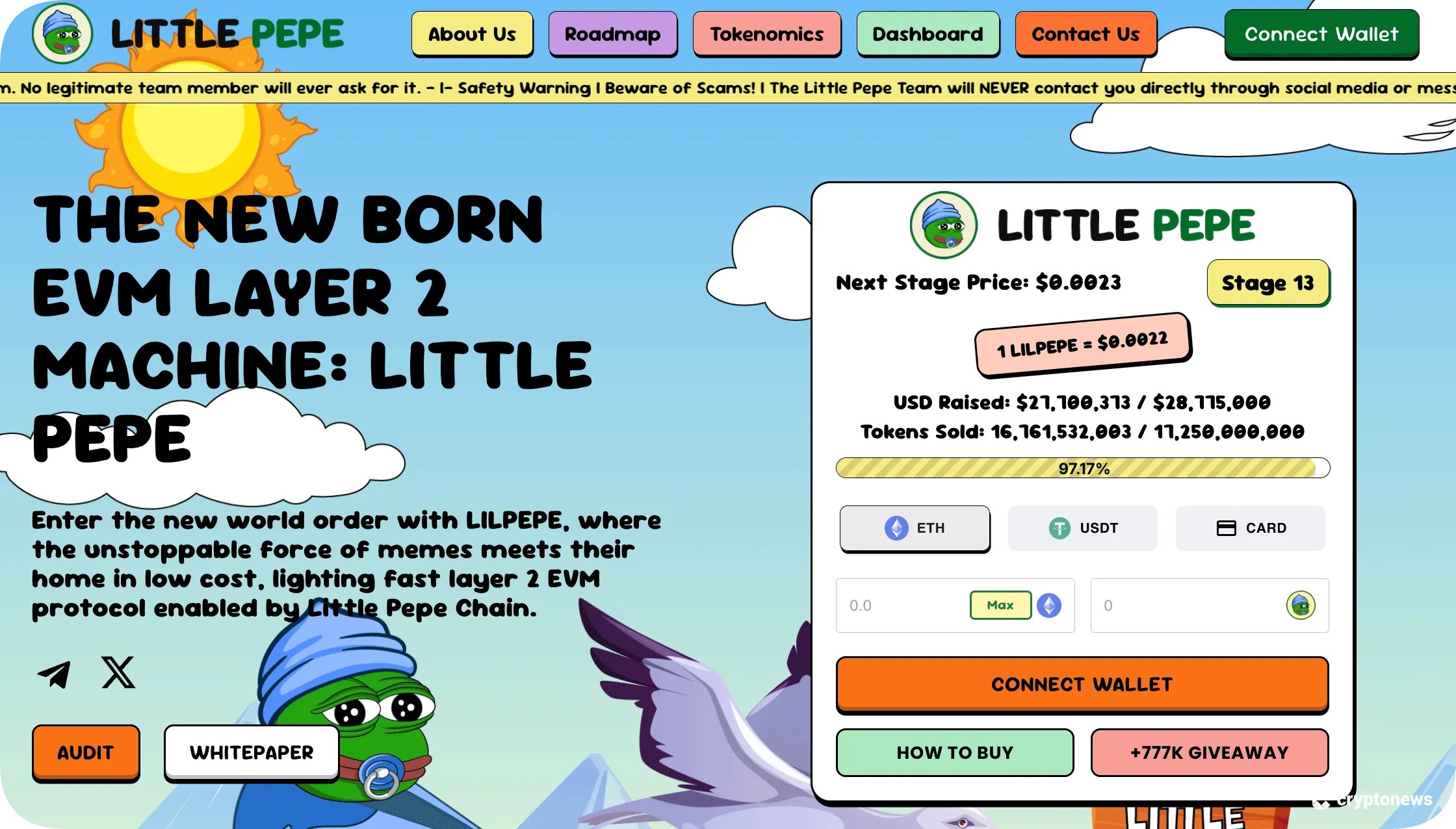 little pepe, a pepe-themed presale presale project with utility