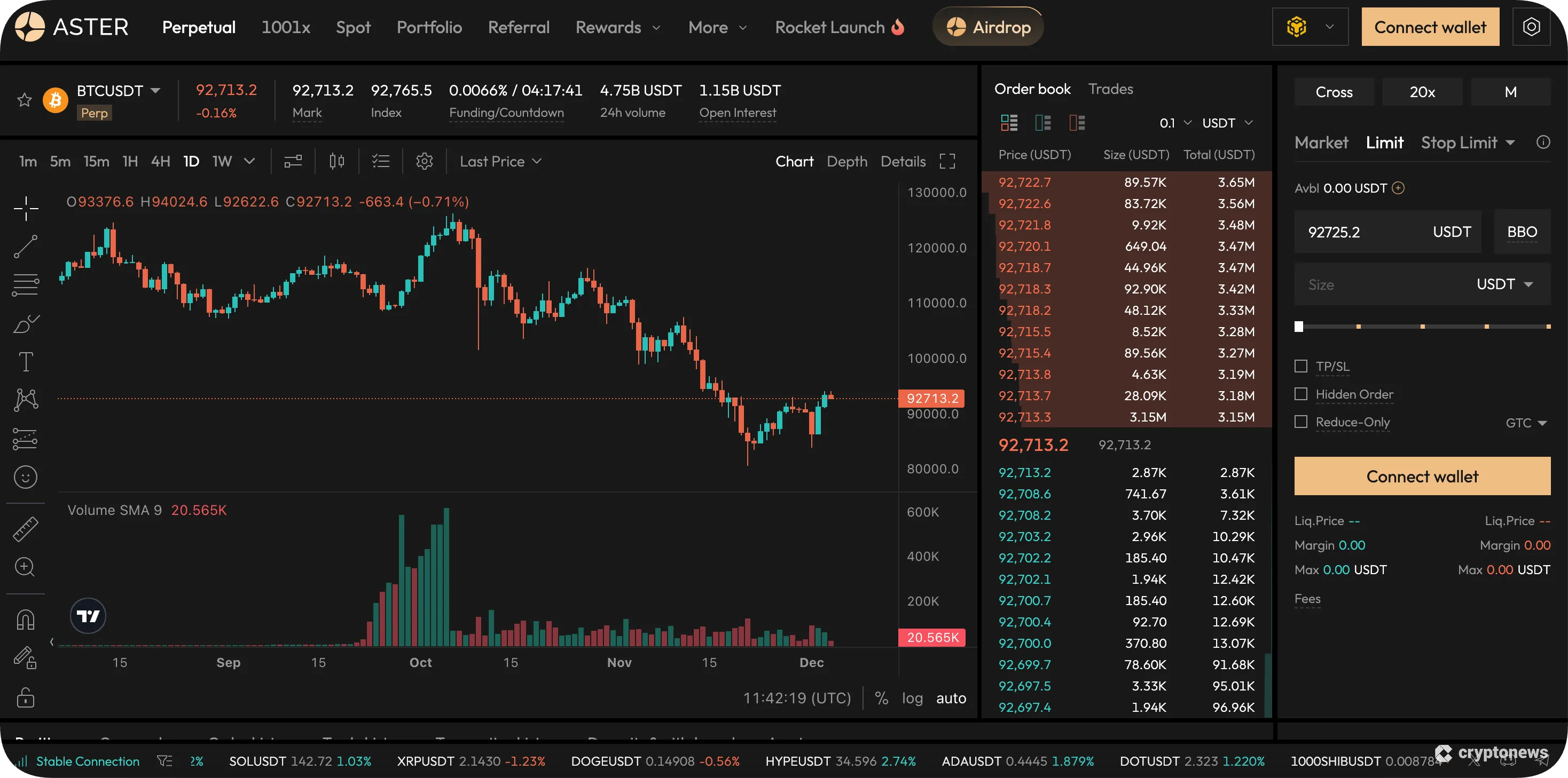aster solana airdrop