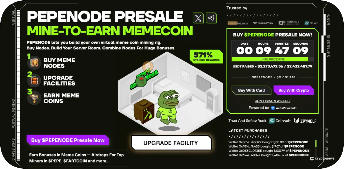 pepenode presale page