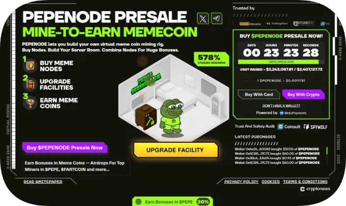 pepenode is a great meme coin presale in 2025