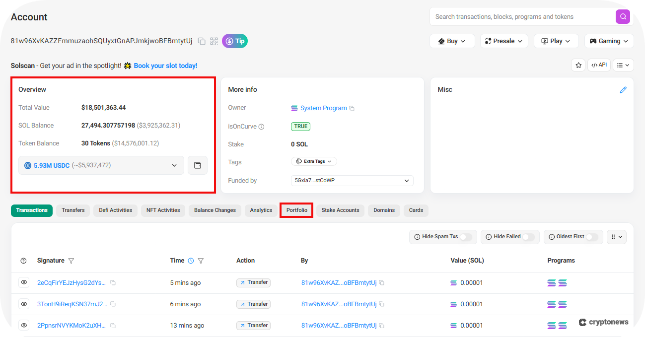 key solana wallet data