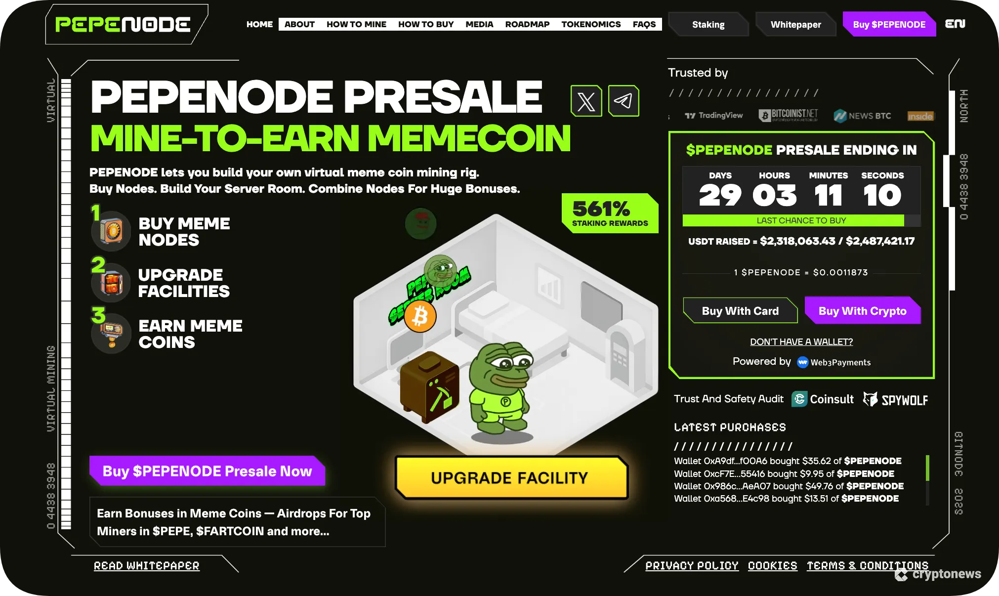 PEPENODE presale