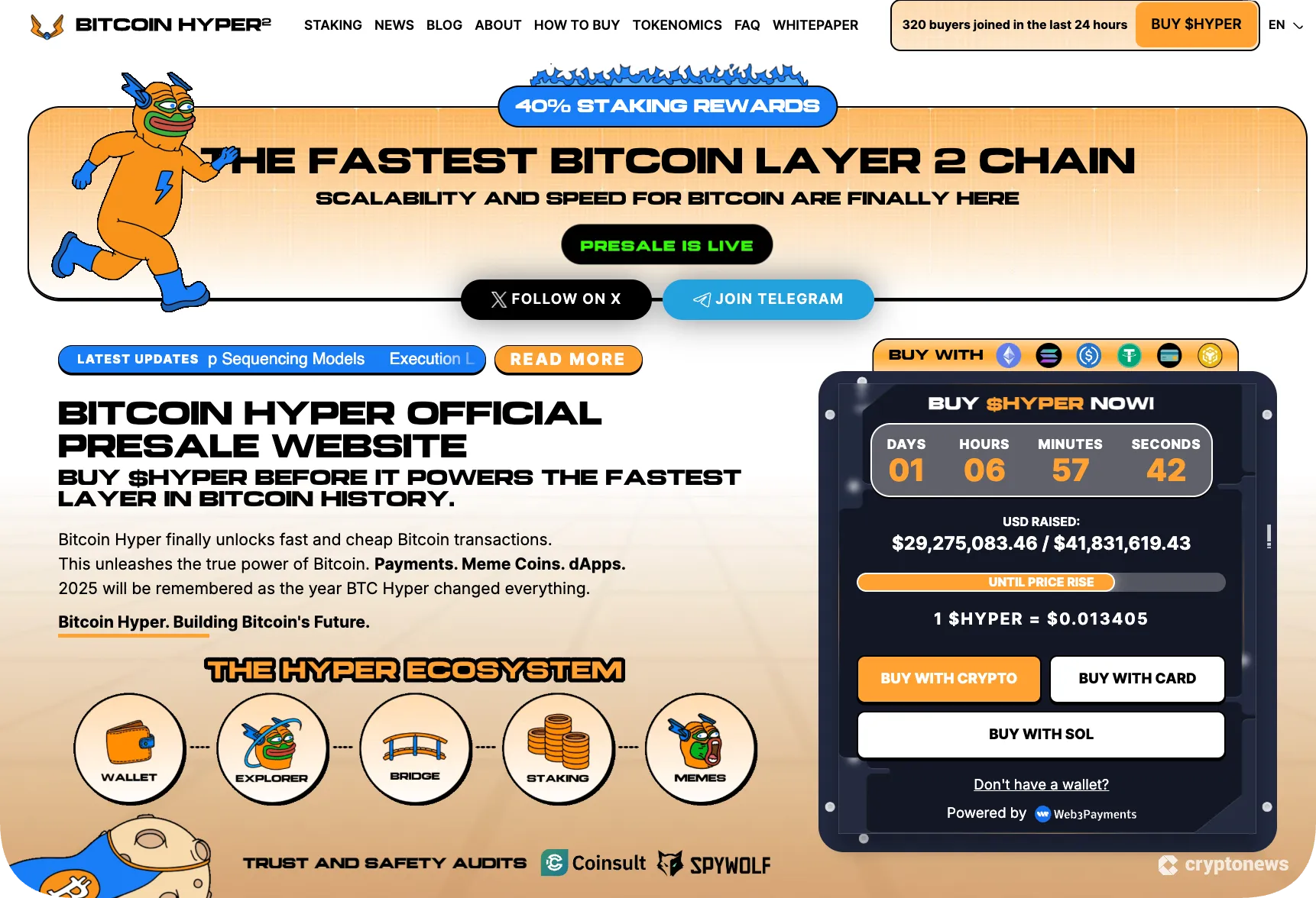 best low cap crypto bitcoin hyper's presale site
