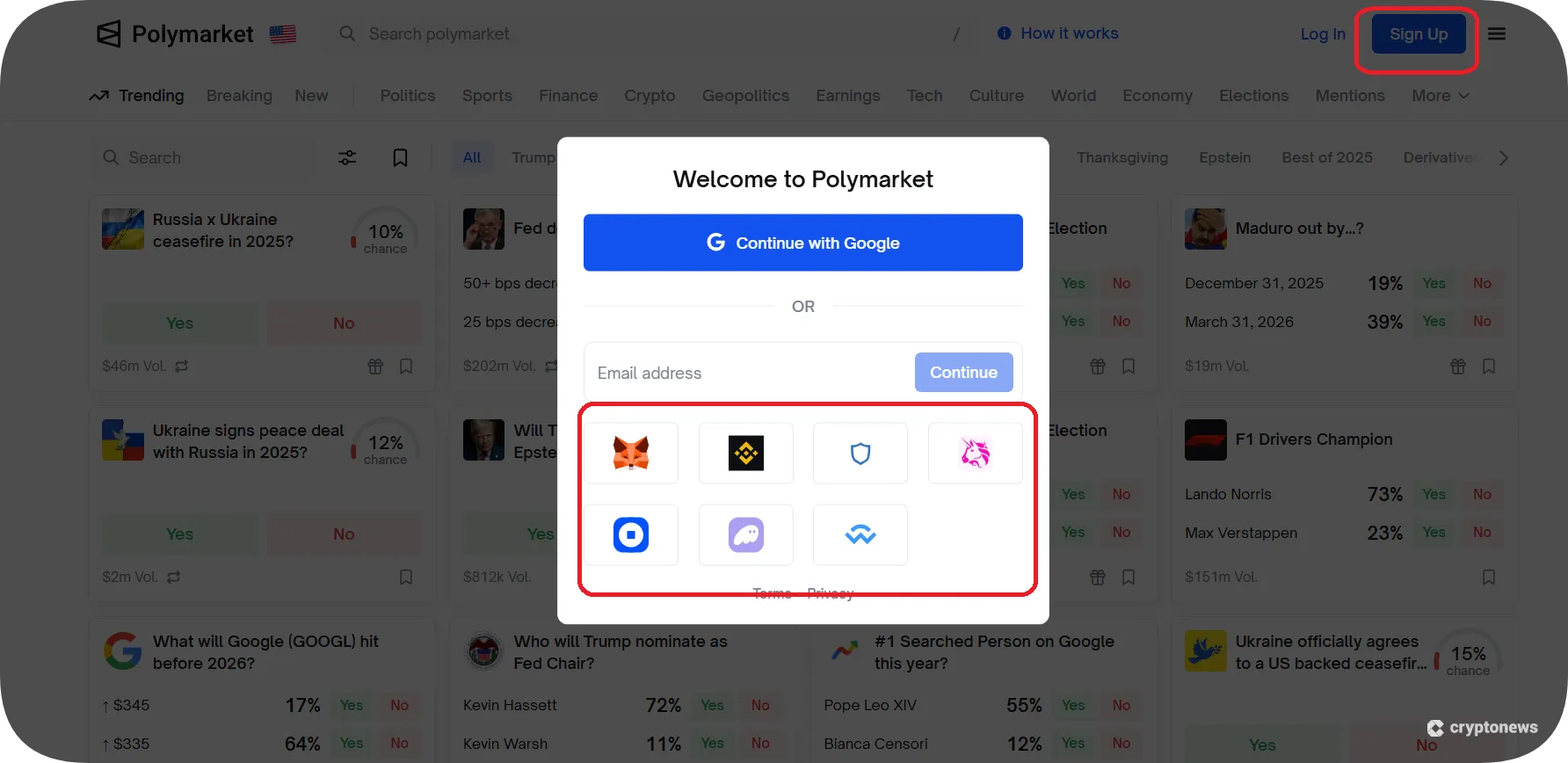 Polymarket guide Step 2
