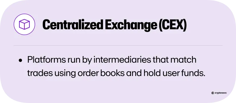 Centralized Exchanges