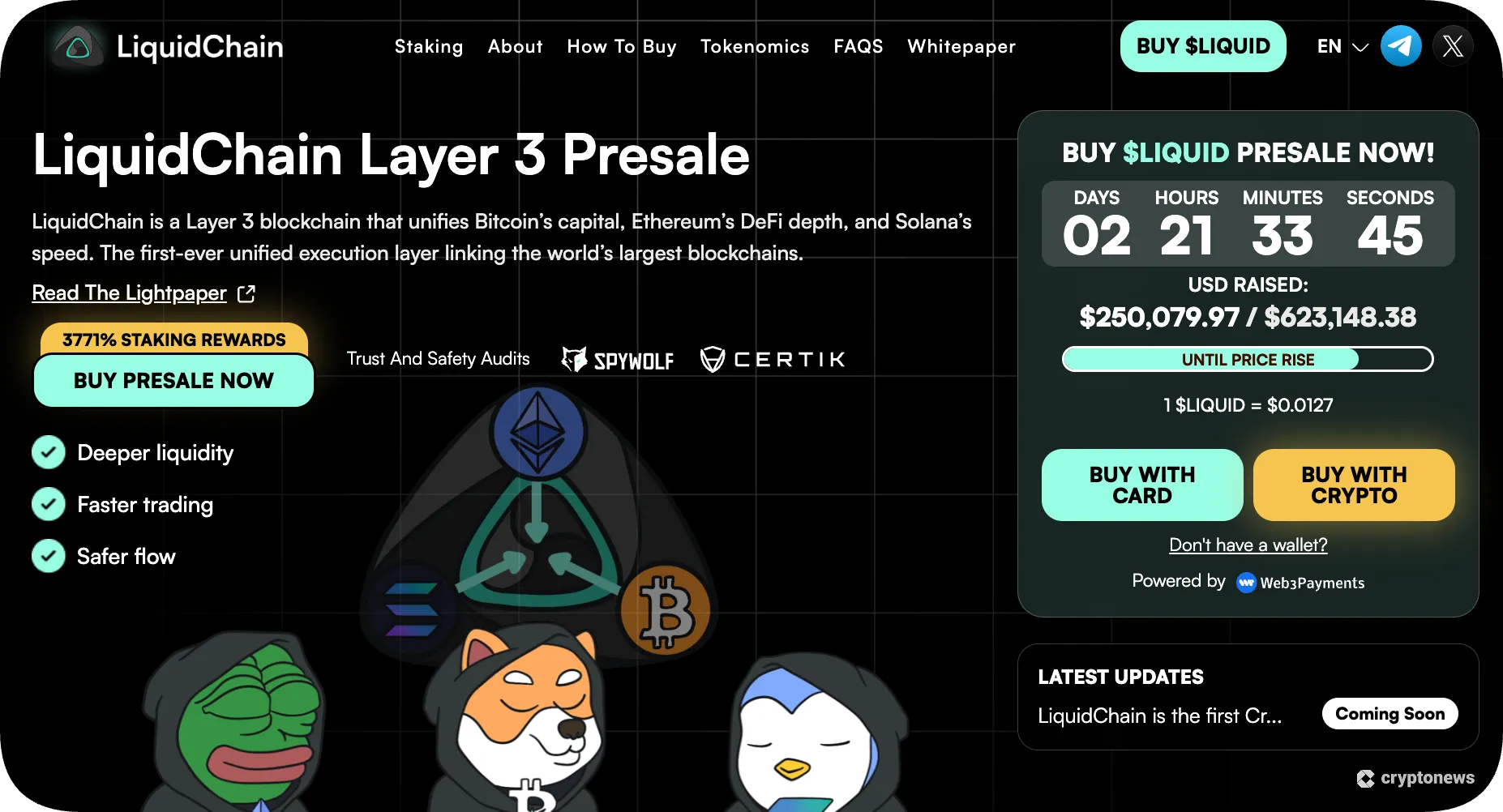 Official presale website of LIQUID