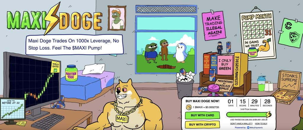 maxi doge crypto presale