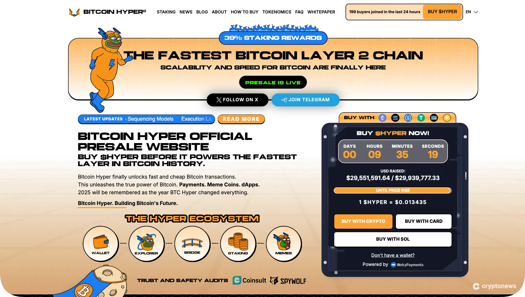 bitcoin hyper presale website before listing