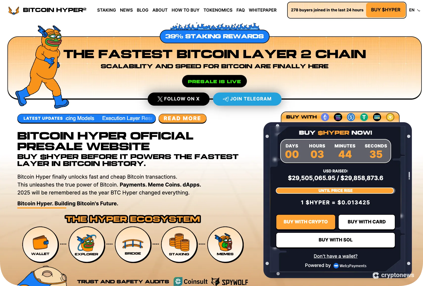 bitcoin hyper presale website