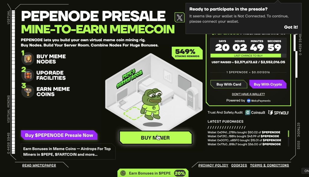 pepenode crypto presale