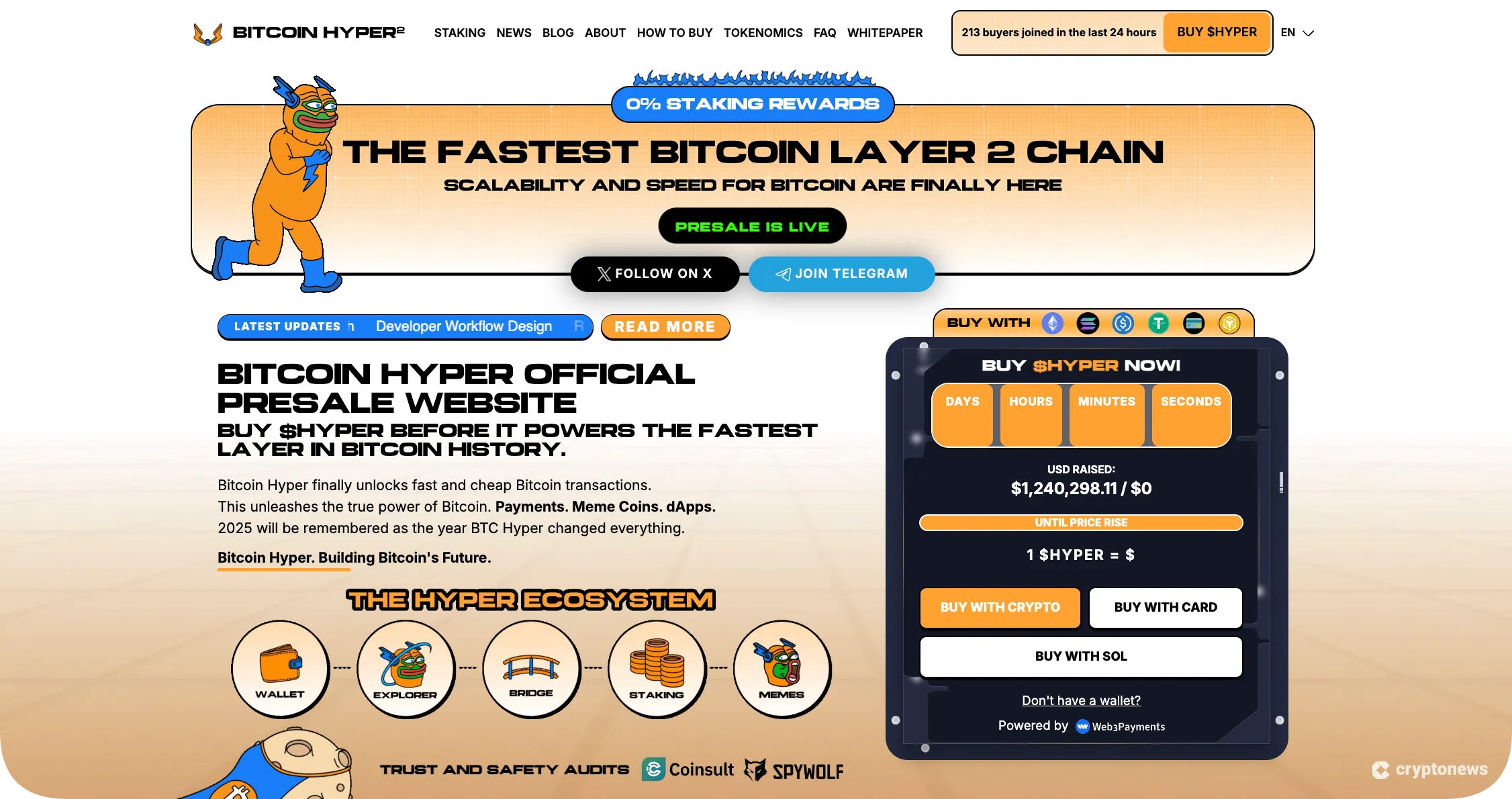 bitcoin hyper presale next to hit $1