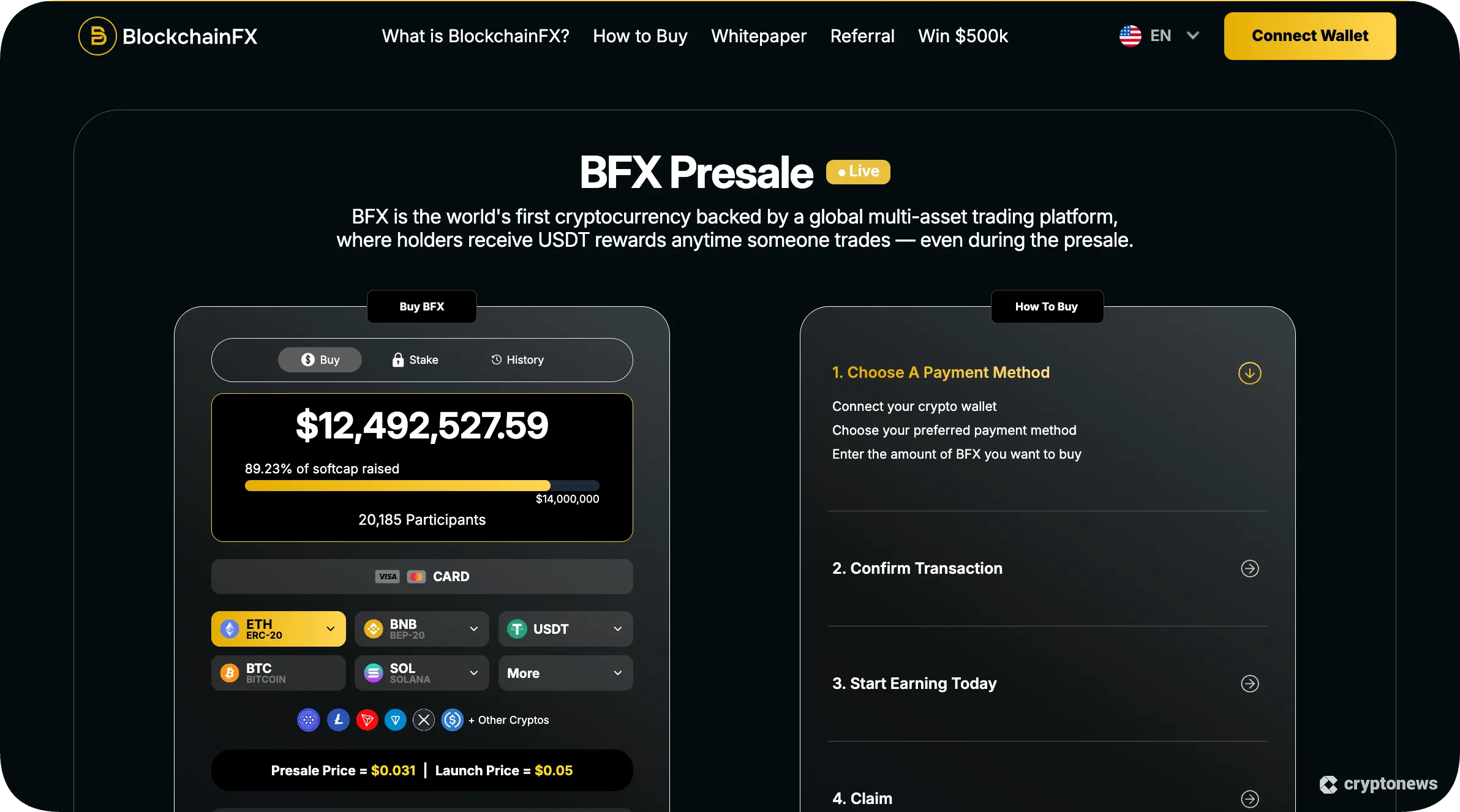 How to Buy The BlockchainFX ($BFX) Presale – Full Guide