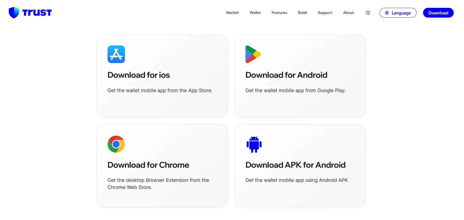 trust wallet supported devices