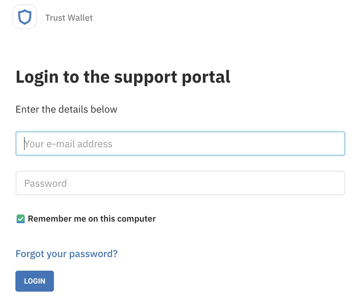 trust wallet customer support