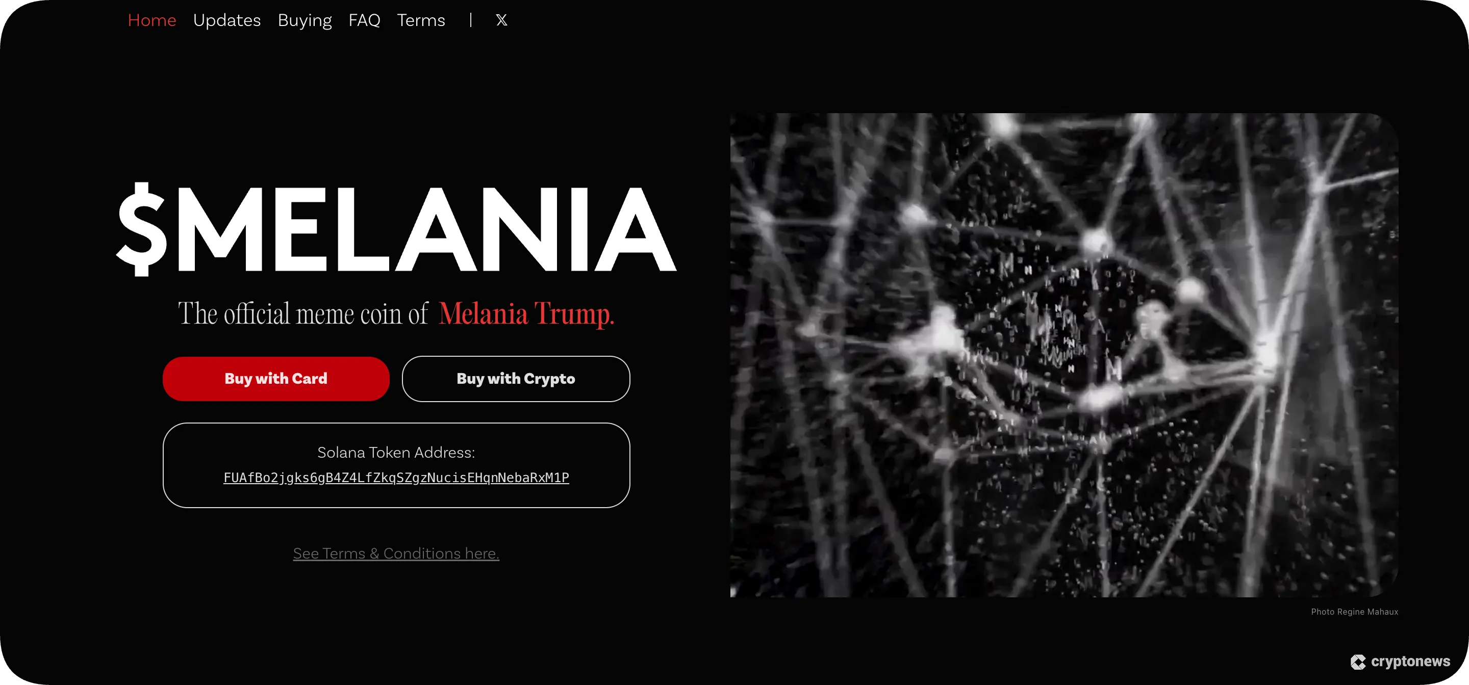 melania meme homepage