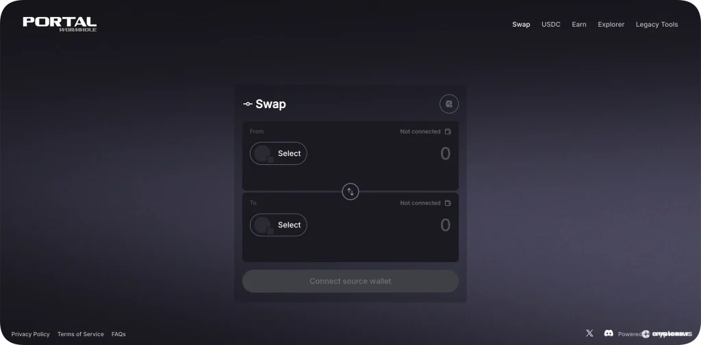 portal by wormhole homepage