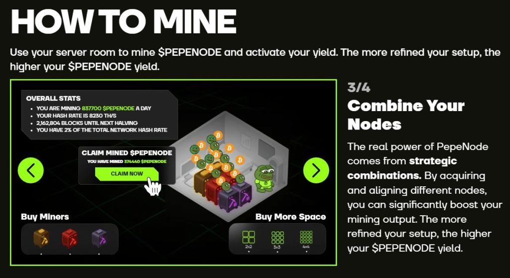 How to mine with pepe node.