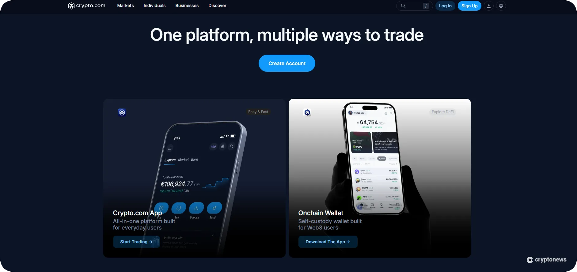crypto.com, crypto laverage exchange for advanced traders