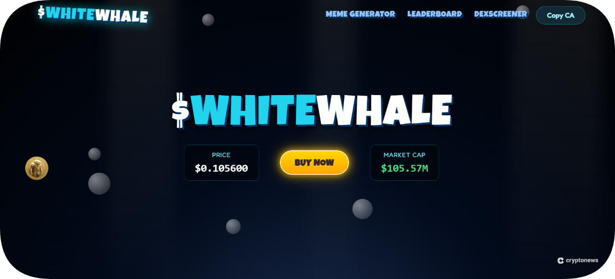 the white whale whitewhale new meme crypto