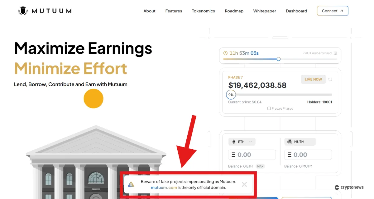 example of presale scam to avoid