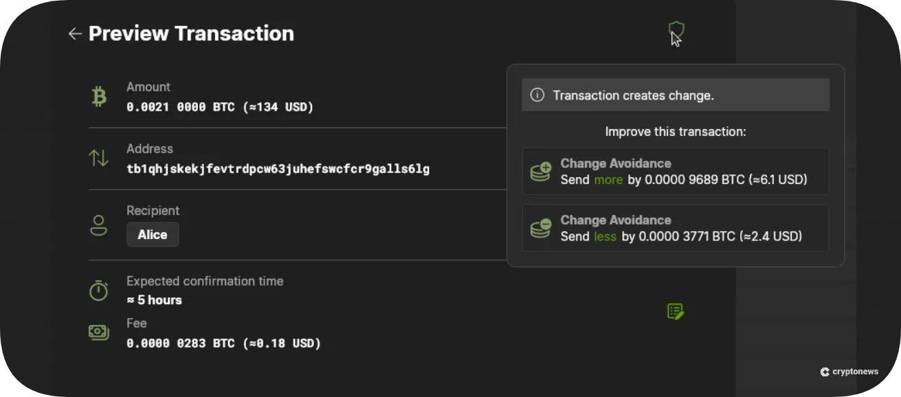 wasabi wallet cer.live security score