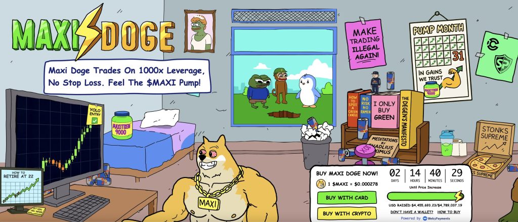 maxi doge crypto presale