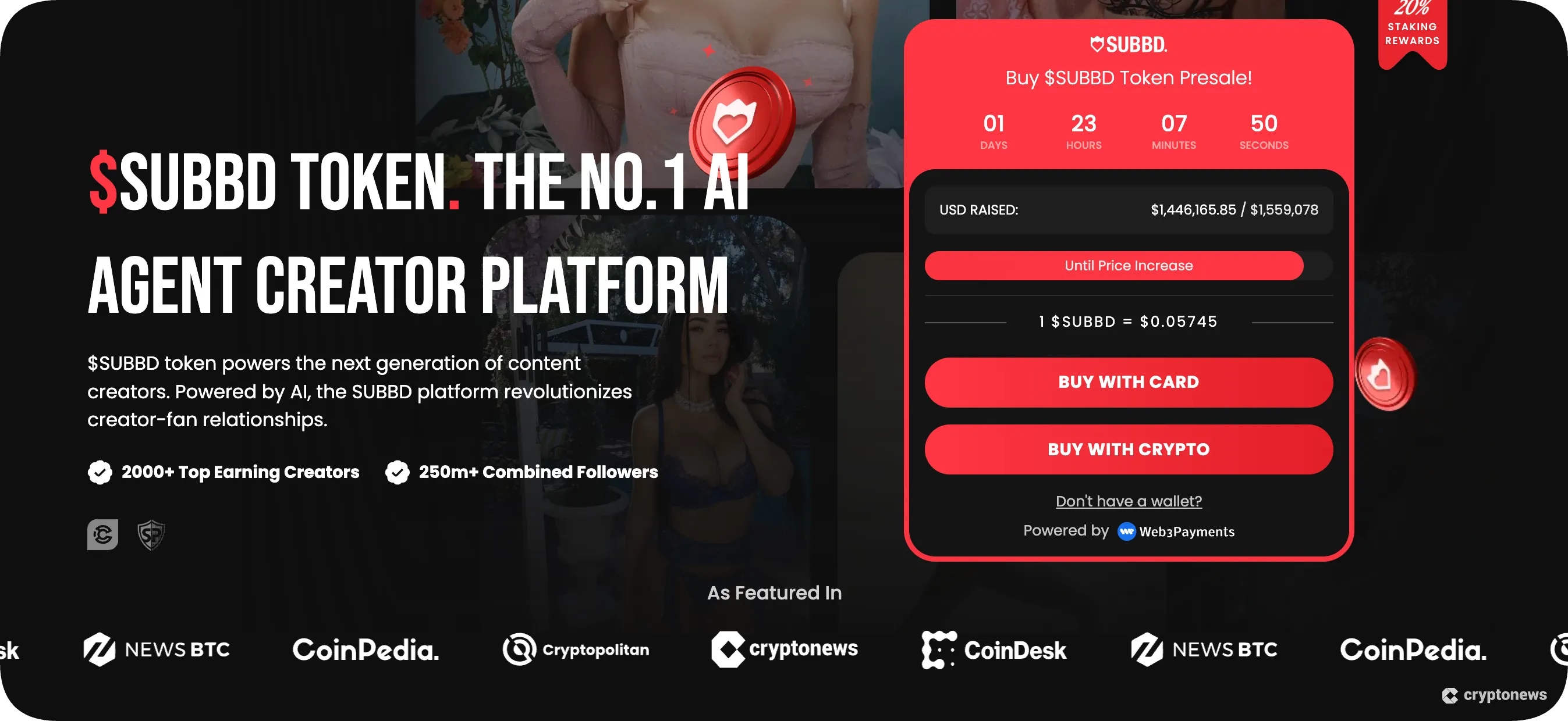 subbd most volatile crypto presale january 2026