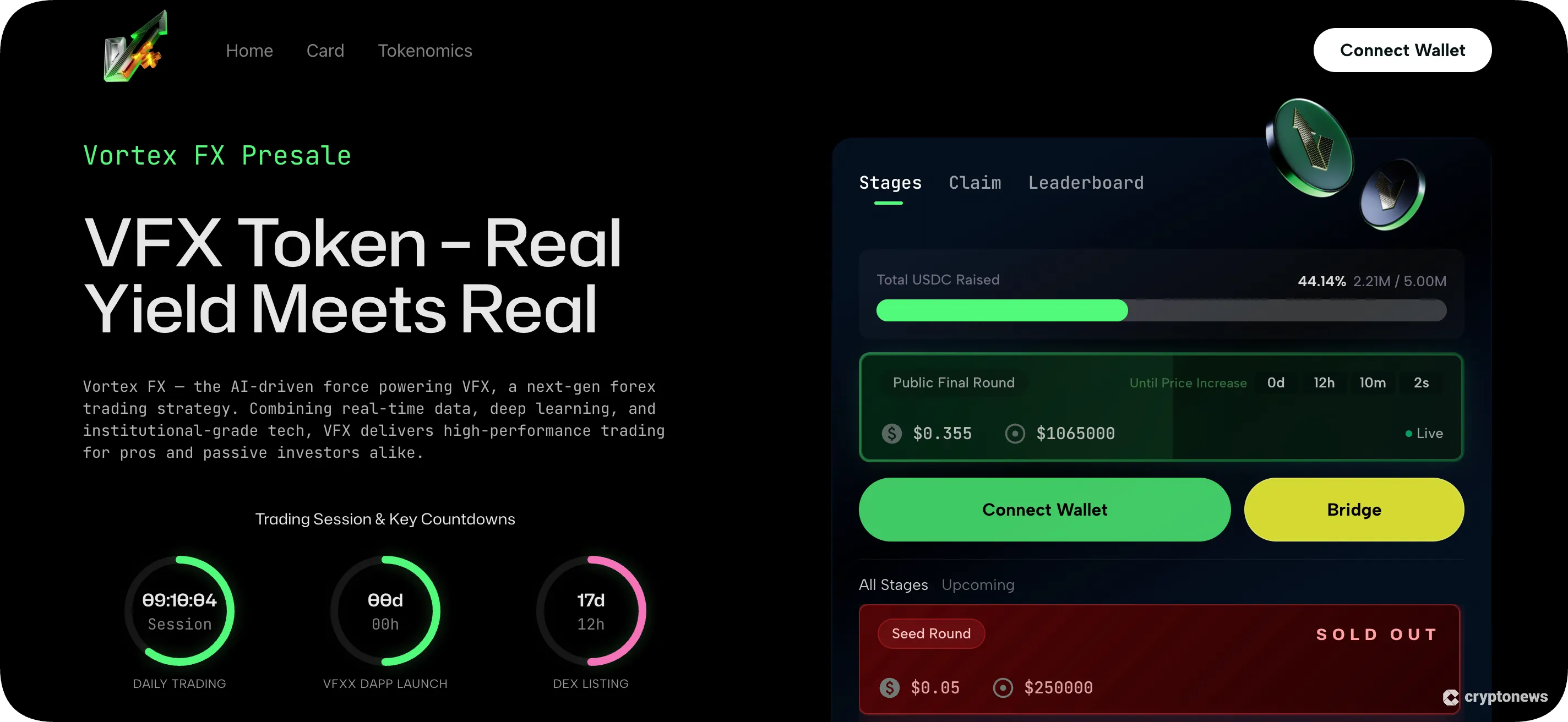 vortexfx high risk high reward crypto presale january 2026