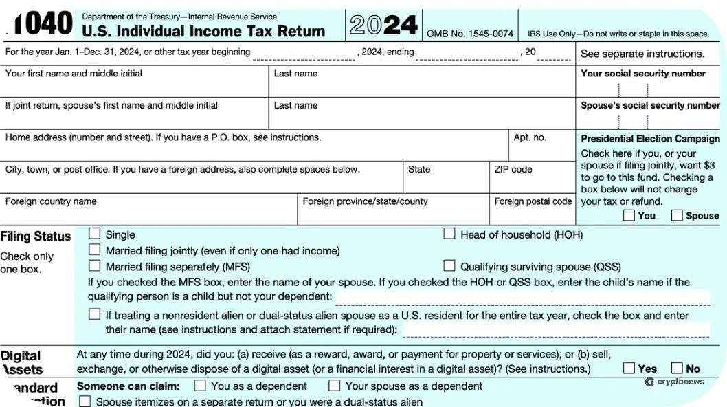 coinbase 1040 tax form