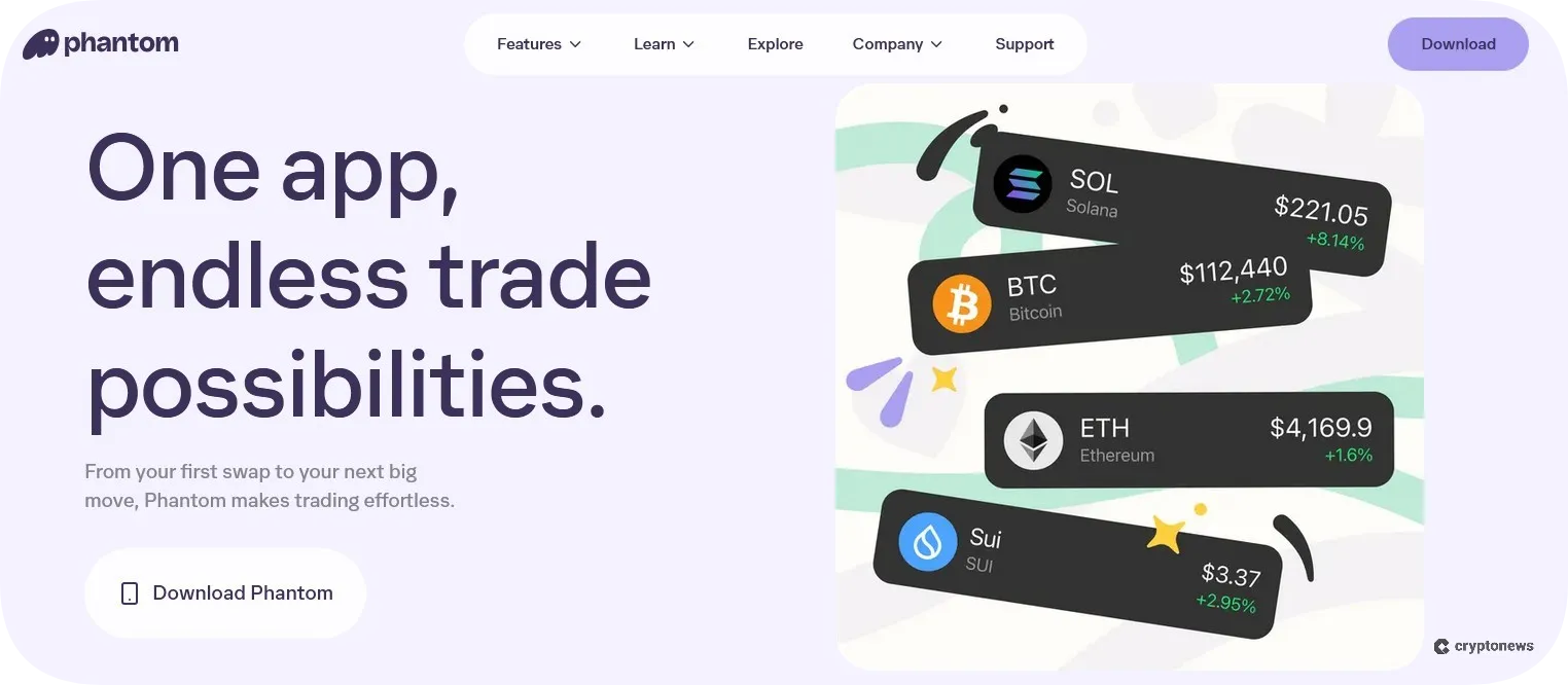 phantom wallet homepage