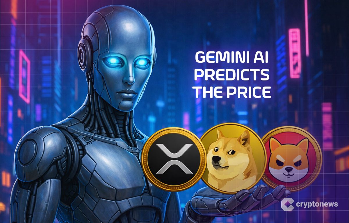 Google’s Gemini AI Predicts the Price of XRP, Dogecoin and Shiba Inu By the End of 2026