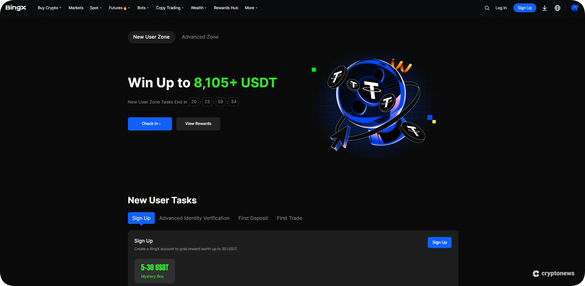 bingx exchange sign-up bonus