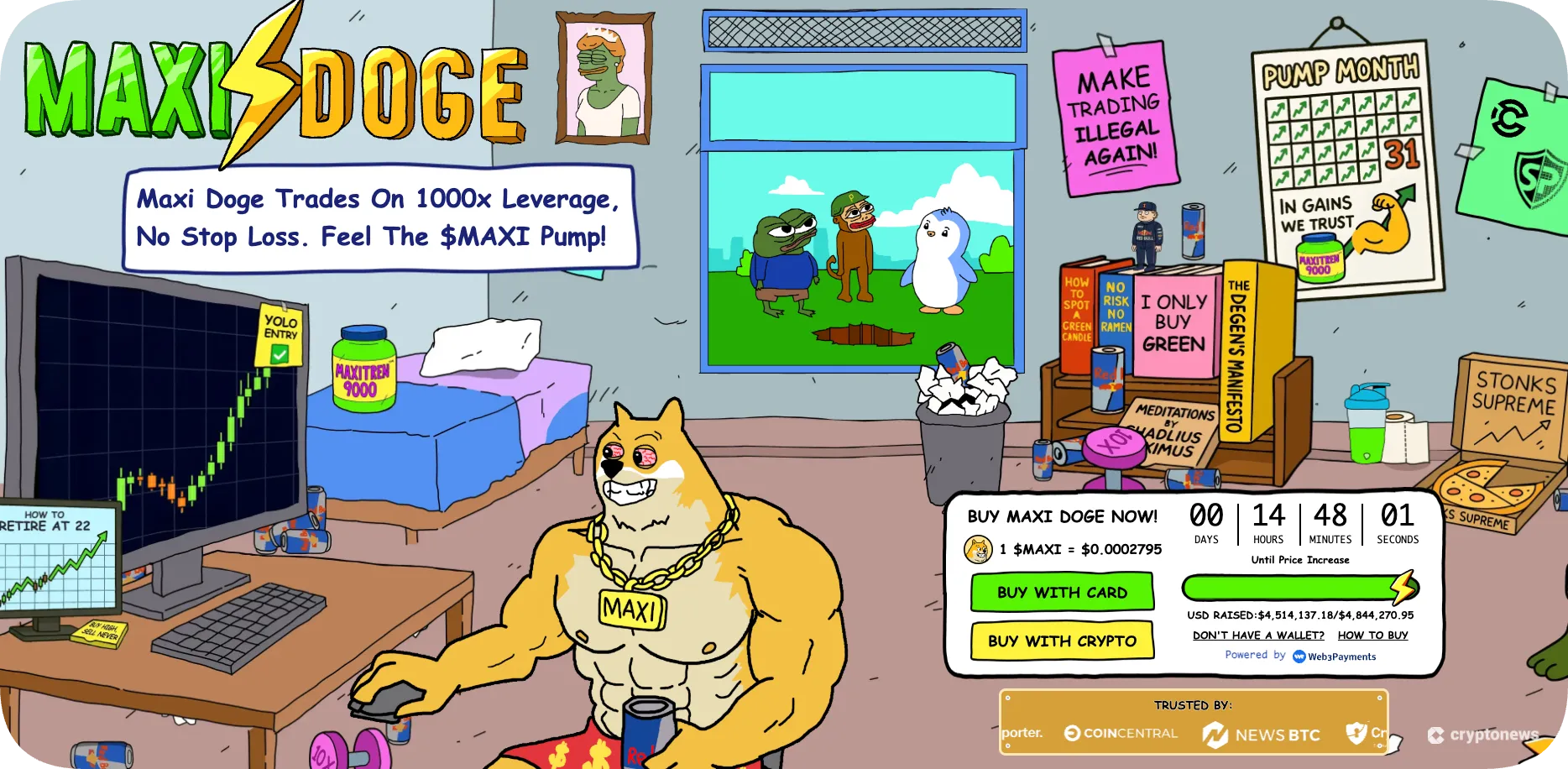 Maxi Doge (MAXI) – High-Energy Meme Coin With Strong Presale