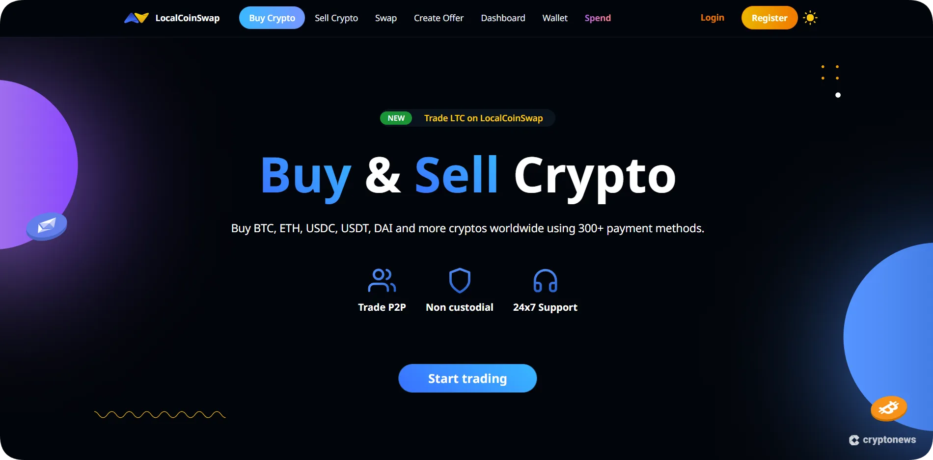 localcoinswap, p2p exchange for card purchases