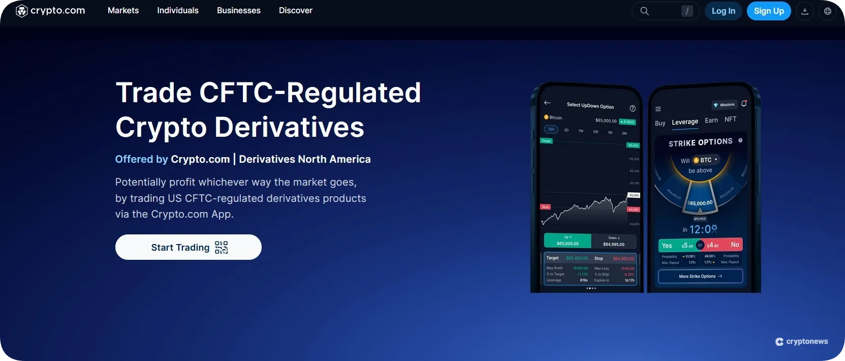 crypto.com, cftc-regulated derivatives