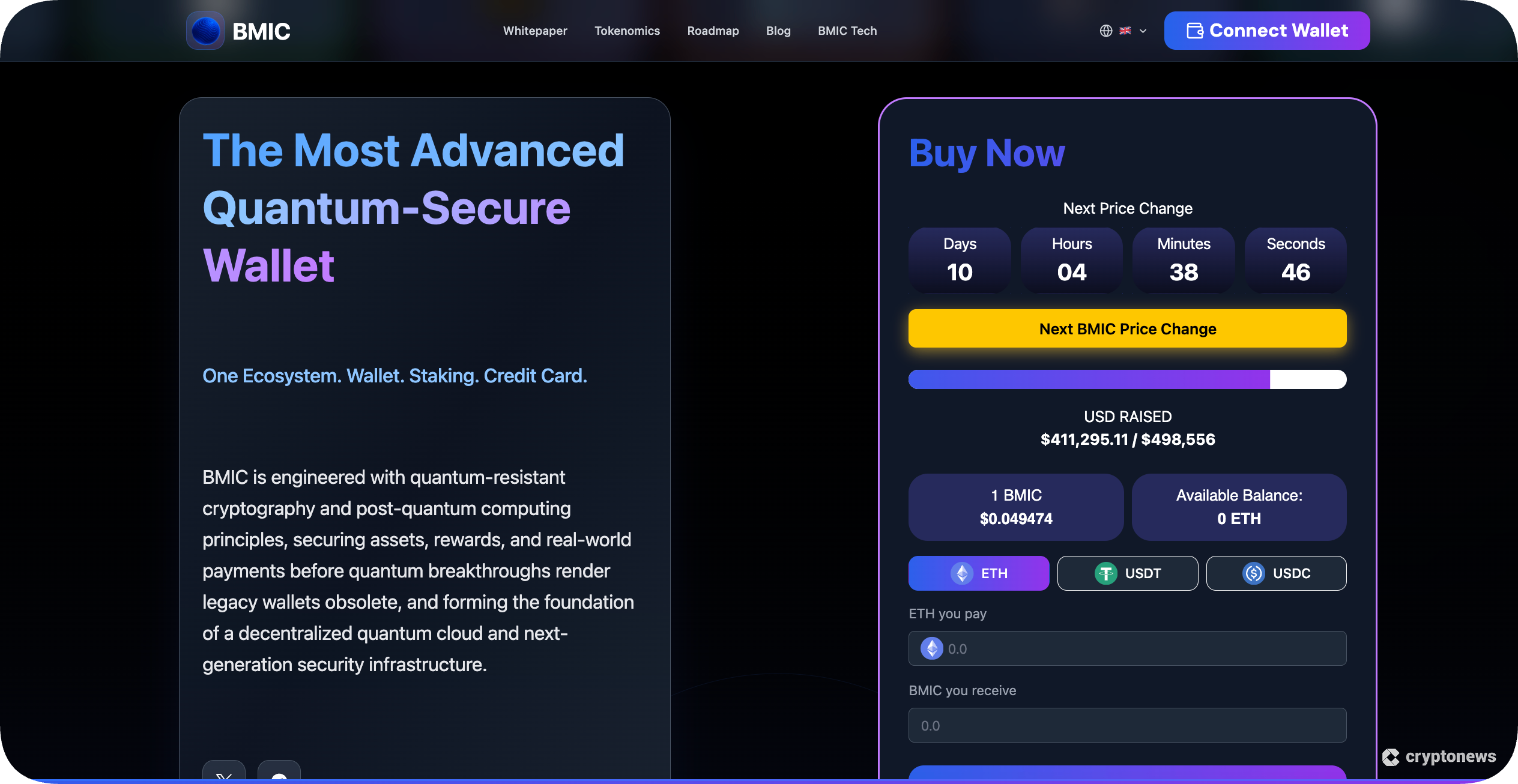 low cap crypto bmic presale january 2026