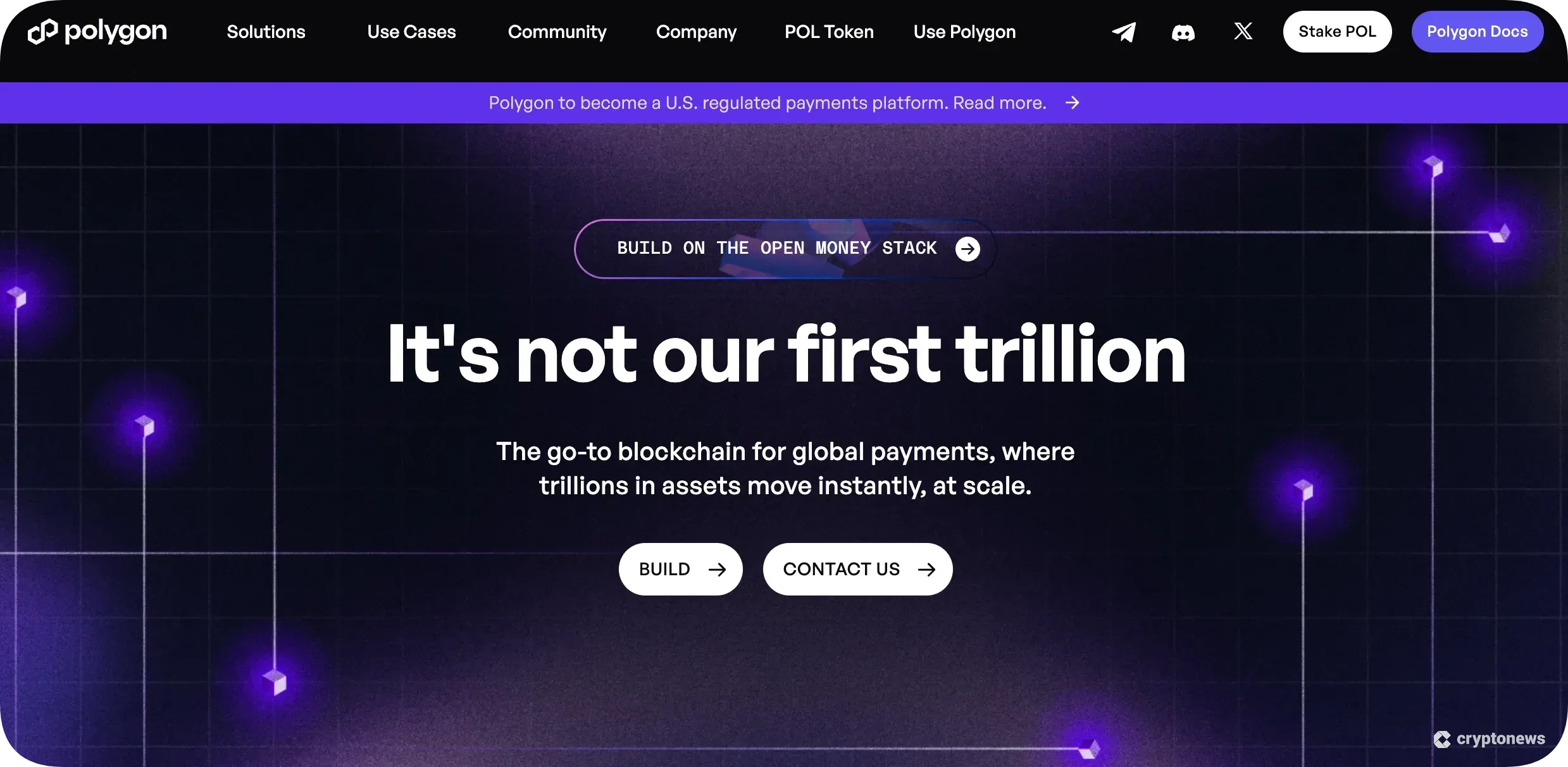 screenshot of Polygon, the Most Versatile Ethereum Scaling Solution