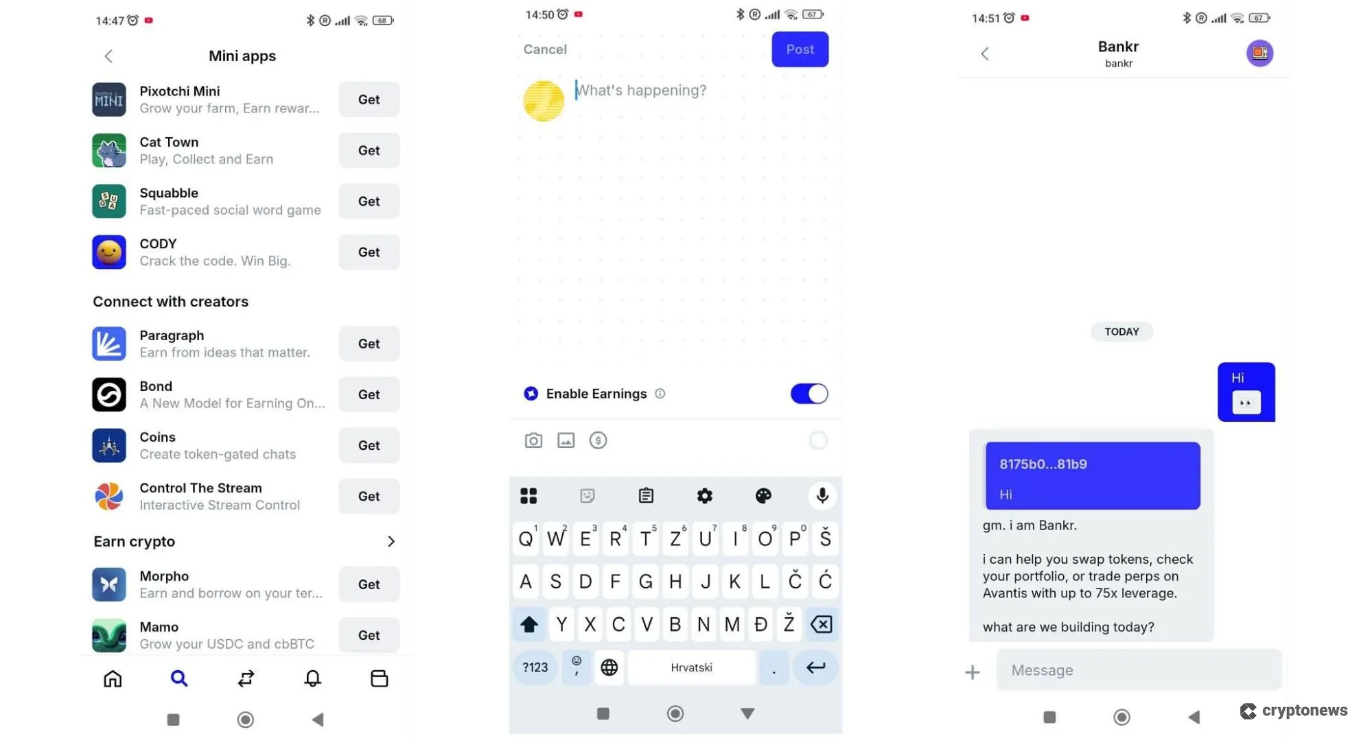 coinbase wallet social and defi features