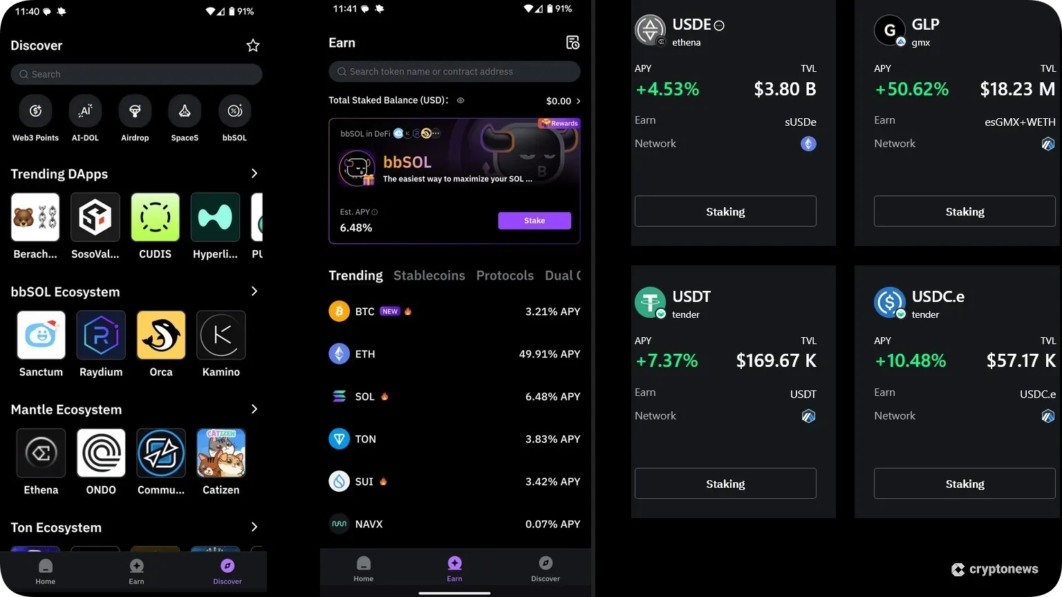  bybit wallet, trending defi apps, staking, and swap